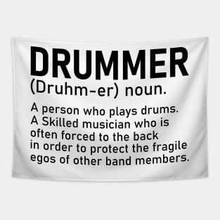 Drummer A Person Who Plays Drums Funny Drummer Gift Tapestry