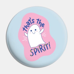 thats the spirit cute ghost drawing Pin