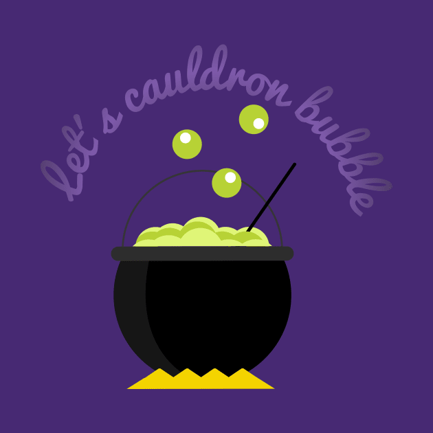 Halloween Witches Cauldron by Teequeque