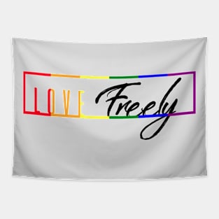 Love Freely Text Box - Black Tapestry