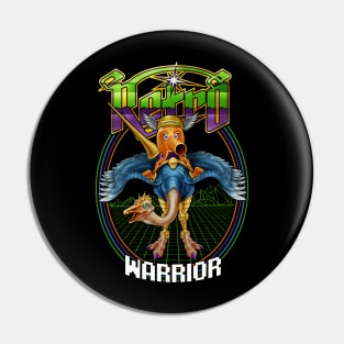Retro warrior Pin