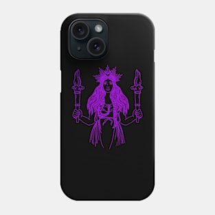 Midnight Star Goddess Hekate Phone Case