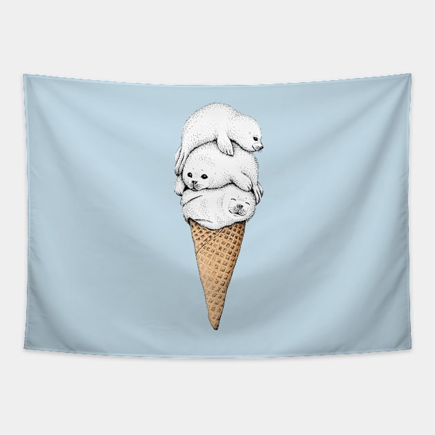 Seal Cone Tapestry by HabbyArt