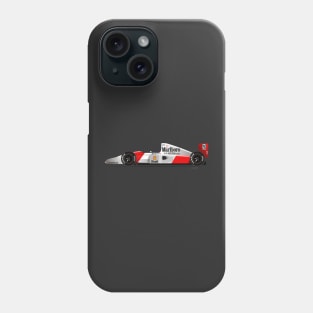 Ayrton Senna's McLaren Honda MP4/7 Illustration Phone Case