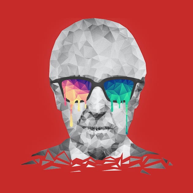 Albert Hofmann - Psychedelic Polygon Crystalised Portrait by badbugs