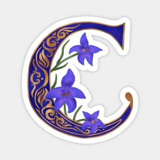 Letter C - Larkspur Magnet