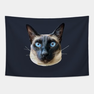 Siamese Cat Seal Point Blue eye beauty! Tapestry