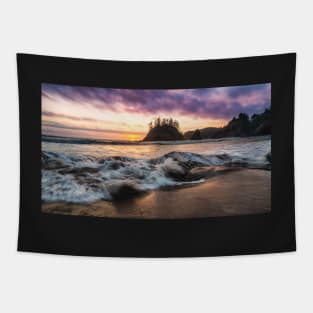 Sunset at the Beach Tapestry