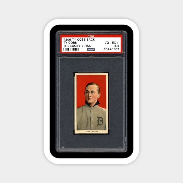 1909-1911 T206 White Border Ty Cobb Back - TY COBB Magnet by anjaytenan