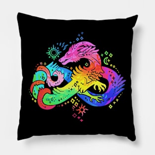 Autism Acceptance Dragon Pillow