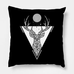 Geometric planet deer Pillow