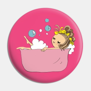 little girls bathed in fun Pin