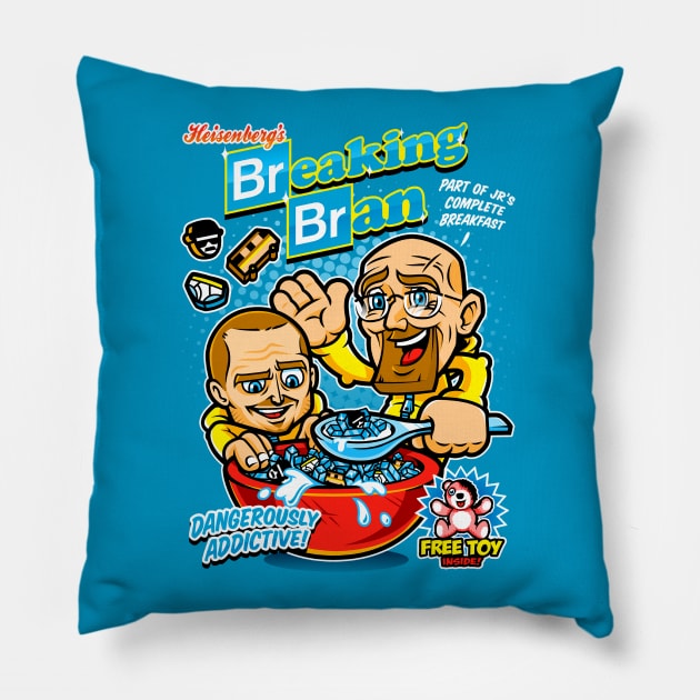 Breaking Bran Pillow by harebrained