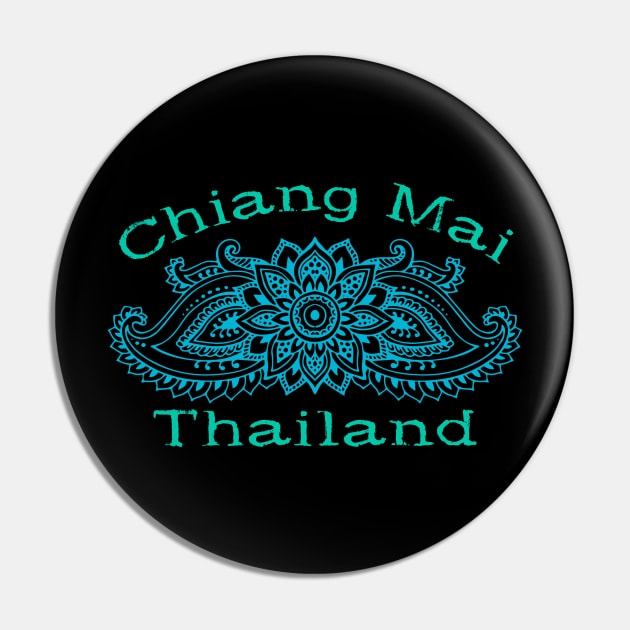 Chiang Mai Thailand Medalian Thai Digital Nomad Pin by Pine Hill Goods