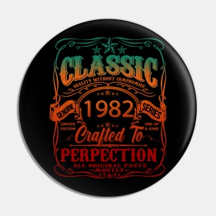 Vintage 1982 Limited Edition 42 Year old 42th Birthday Pin