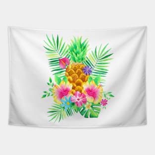 Pineapple Tropical Arrangement Tapestry