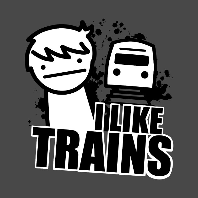 I Like Trains ASDF Movies I Like Trains TShirt TeePublic