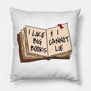 I Like Big Books & I Cannot Lie Pillow