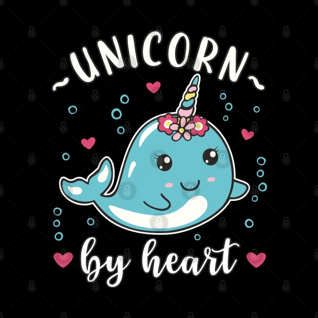 Narwhal Unicorn by Heart by FloraLi