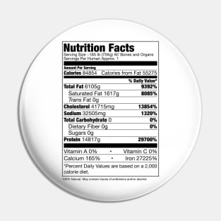 Human Nutrition Facts Pin