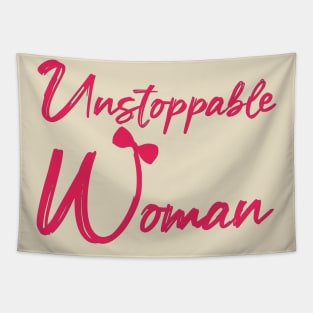 Unstoppable Woman Tapestry