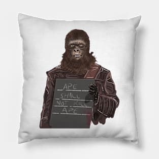 Ape Shall Not Kill Ape Pillow