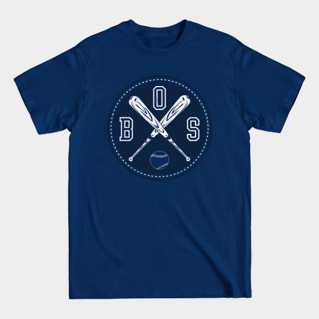 Discover Boston Baseball Retro Circle - Boston Baseball - T-Shirt