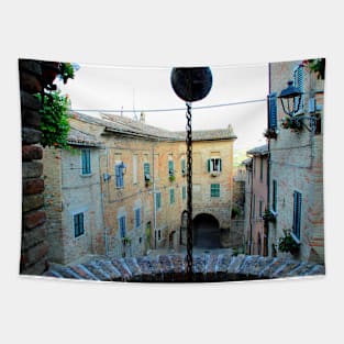 View from the Polenta well in Corinaldo Tapestry