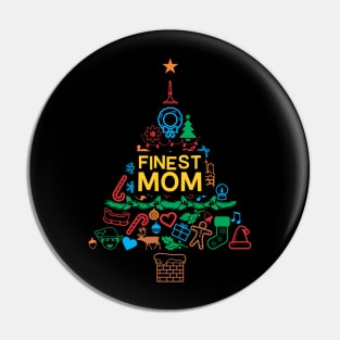 Finest Mom Gift - Xmas Tree 2 - Christmas Pin