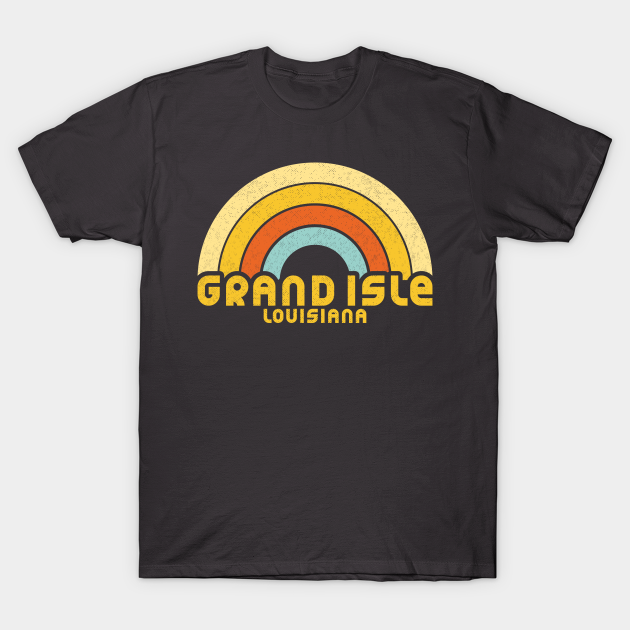 Discover Retro Grand Isle Louisiana - Grand Isle Louisiana - T-Shirt