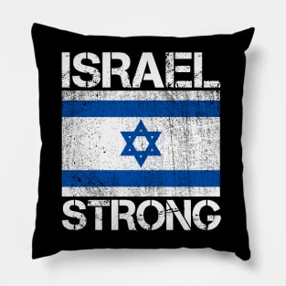 Israel Strong - I stand with Israel Flag Pillow