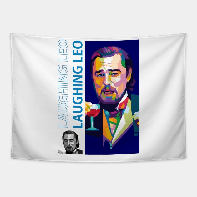 Laughing Leo Meme Tapestry by REKENINGDIBANDETBRO