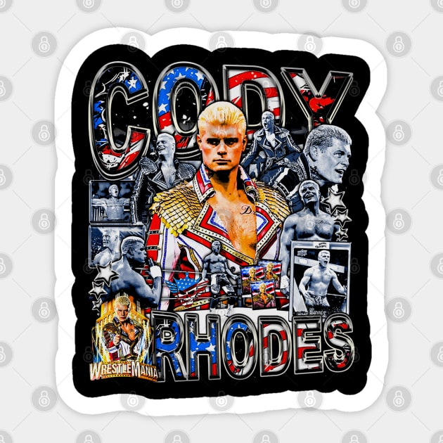 Cody Rhodes Vintage Bootleg - Cody Rhodes - Sticker | TeePublic