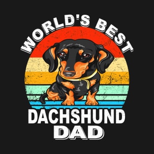 World's Dachshund Dad Vintage T-Shirt