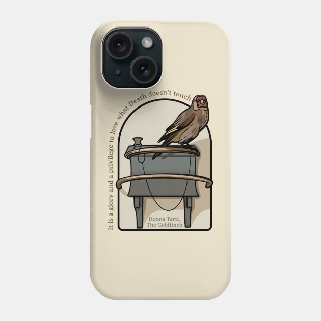 The Goldfinch, Donna Tartt Phone Case by Lukeh Designs