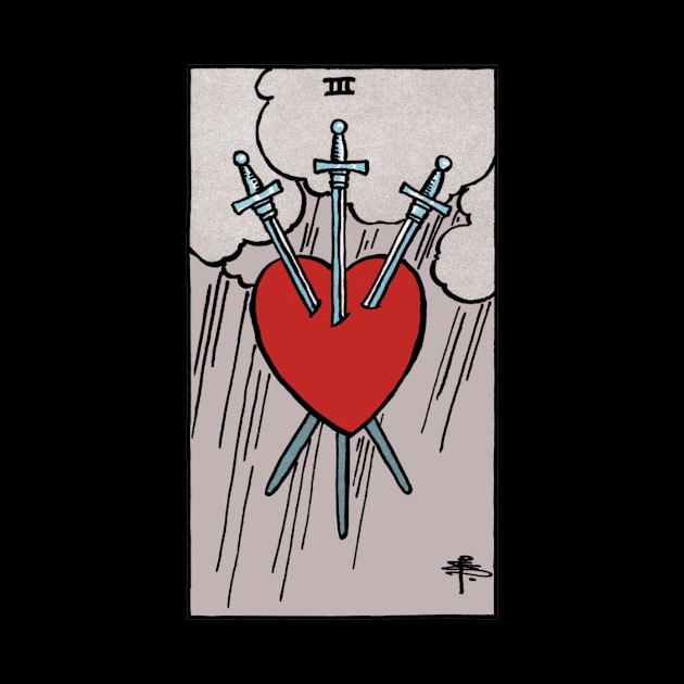 3 of Swords by Kael Woodswalker