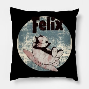 Felix the cat t-shirt Pillow