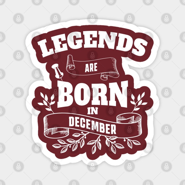december birthday Magnet by Circle Project