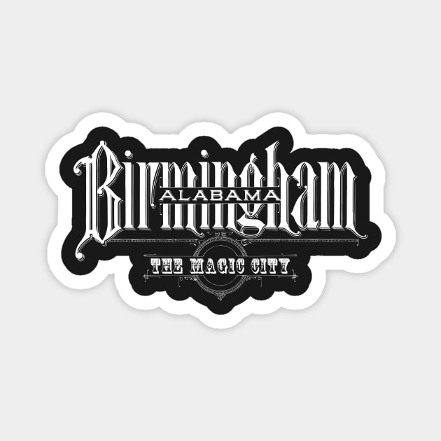 Vintage Birmingham, AL Magnet by DonDota