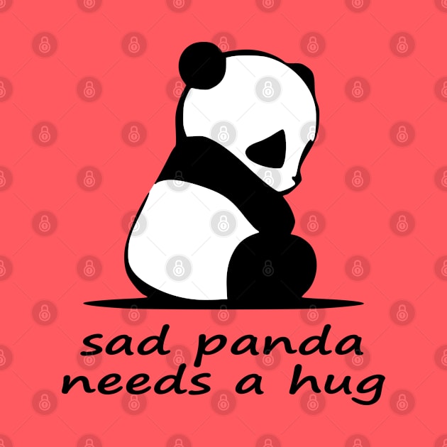 sad panda needs a hug by redhornet