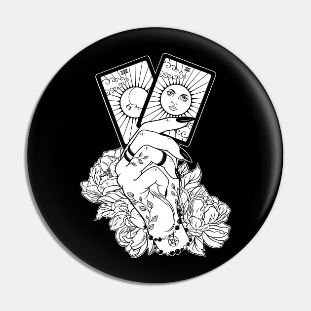 Tarot Hand' Sticker by holykrak  Tarot cards art, The moon tarot card,  Tarot