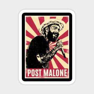 Retro Vintage Malone Rapper Magnet
