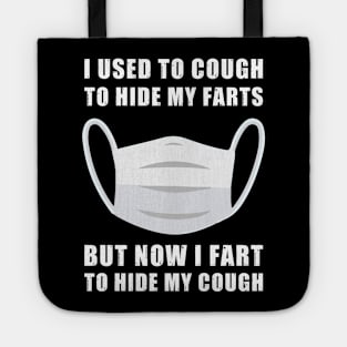 Funny Pandemic Face Mask Fart Design Tote