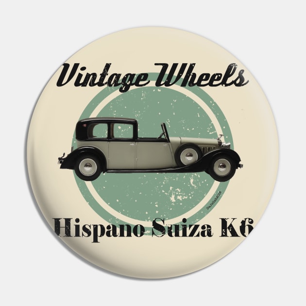 Vintage Wheels - Hispano Suiza K6 Pin by DaJellah