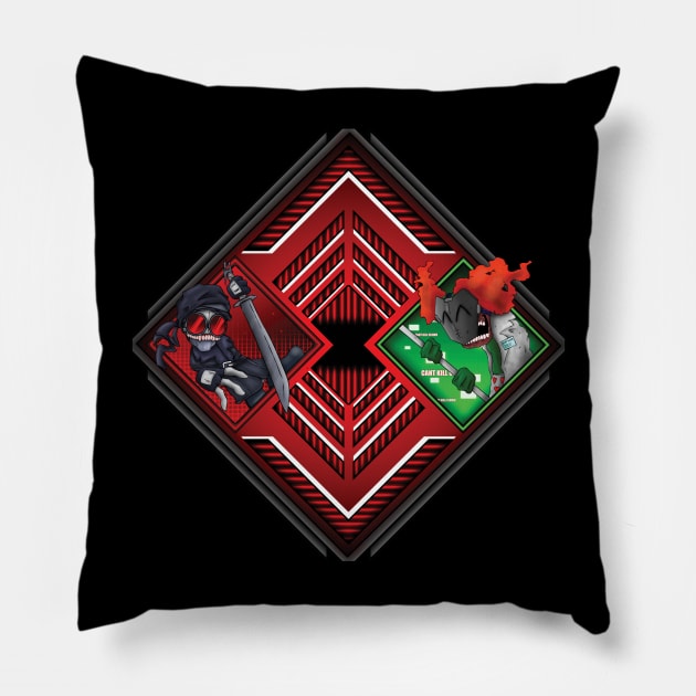 Madness combat Hank and tricky art Pillow by Renovich