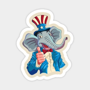 Republican Elephant Magnet