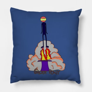 Ghost Pony Blast Off Pillow