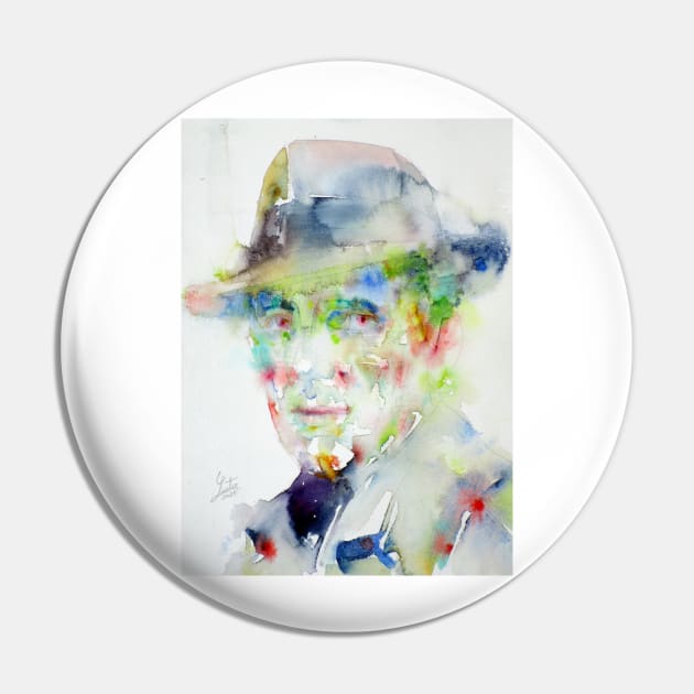 HUMPHREY BOGART watercolor portrait Pin by lautir