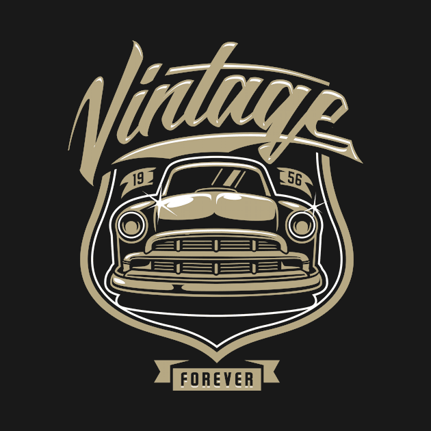 Vintage Car by CANVAZSHOP