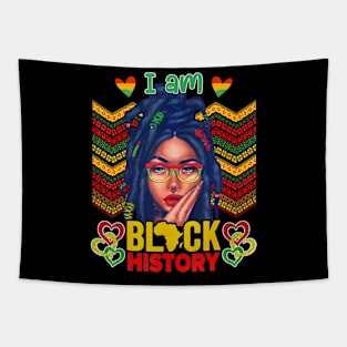 I Am Black History Women Girls Black  Month History Tapestry